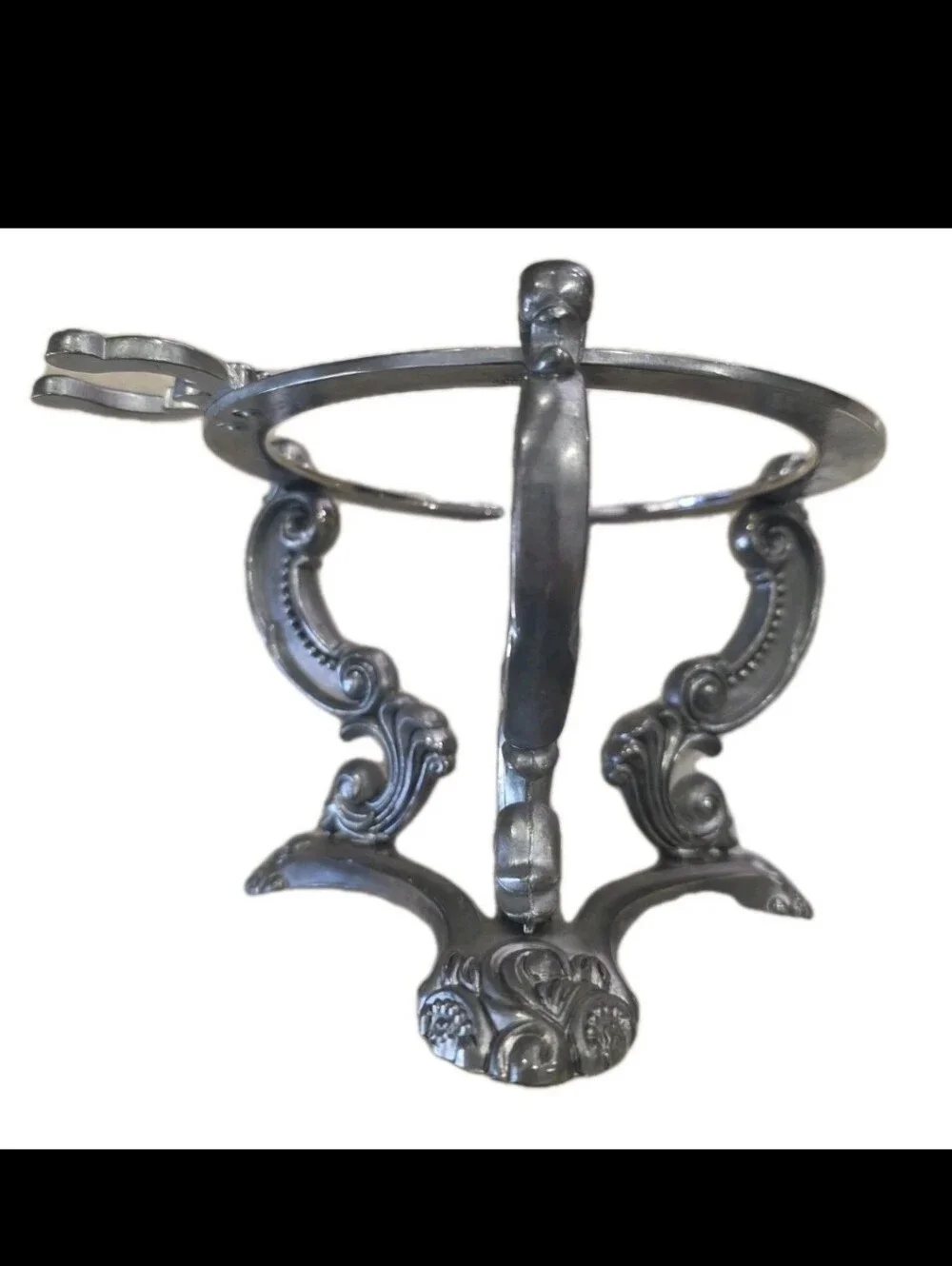 Vintage Godinger Shannon Silver Plated Ornate Ice Bucket Holder Stand